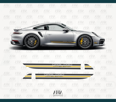 992 911 Carrera GT3 Touring Turbo S Limited Side Stripes Decals