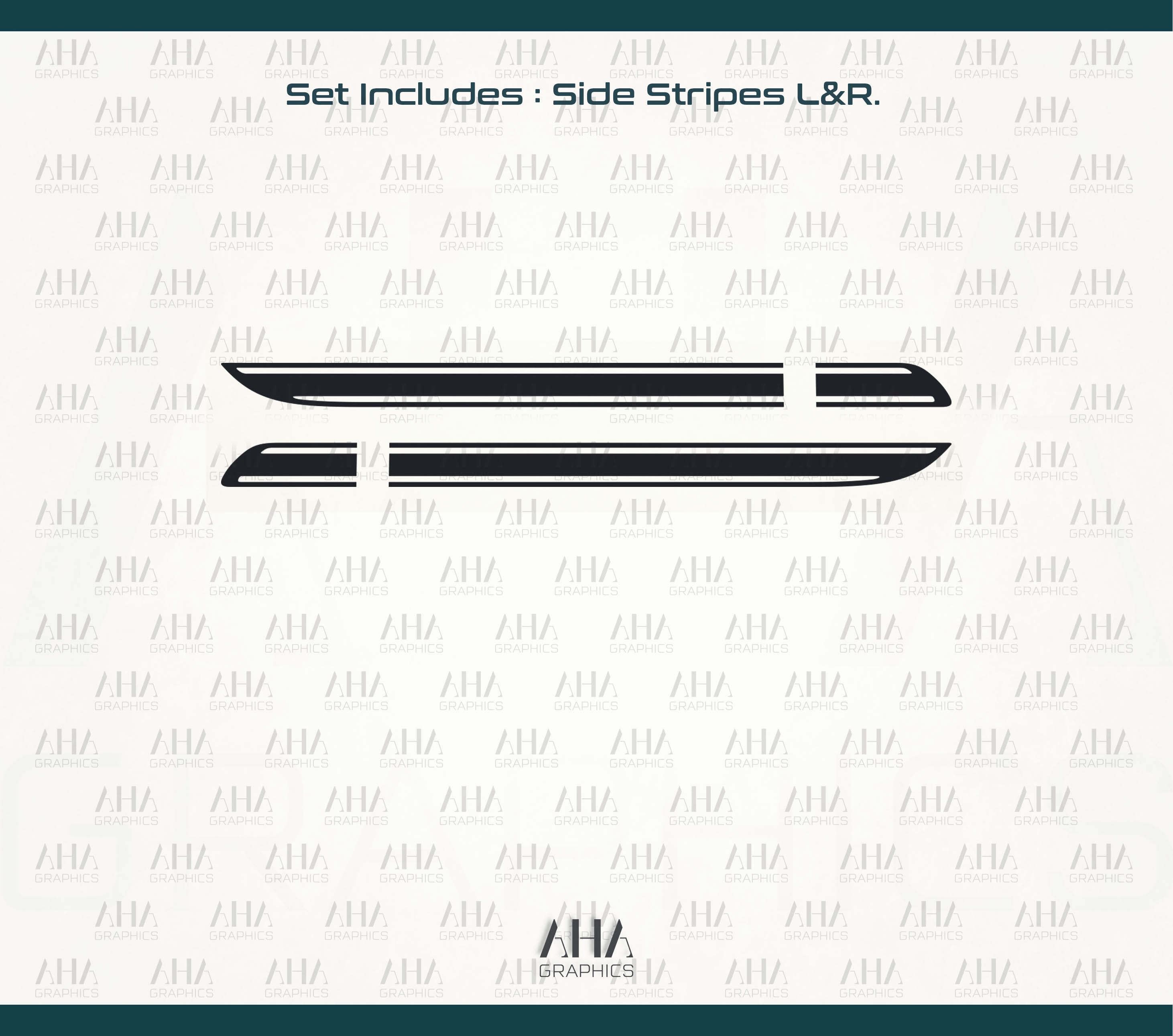 911 991 Carrera Turbo GT3 Side Stripes Decals