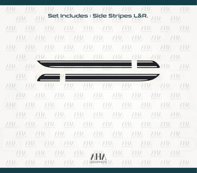 911 991 Carrera Turbo GT3 Side Stripes Decals