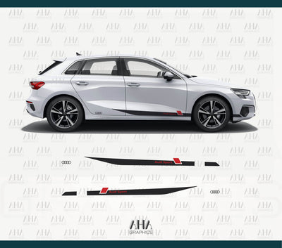 Audi A3 Audi RS3 Side Stripes Decals