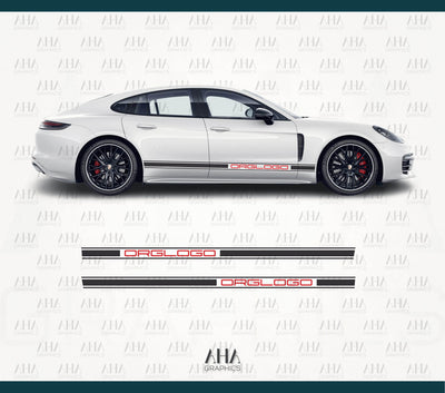Porsche Panamera Side Stripes Decals