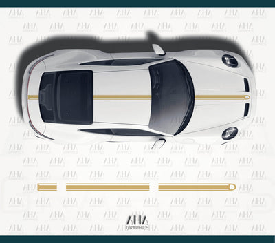 992 GT3 Touring Center Stripes Decals