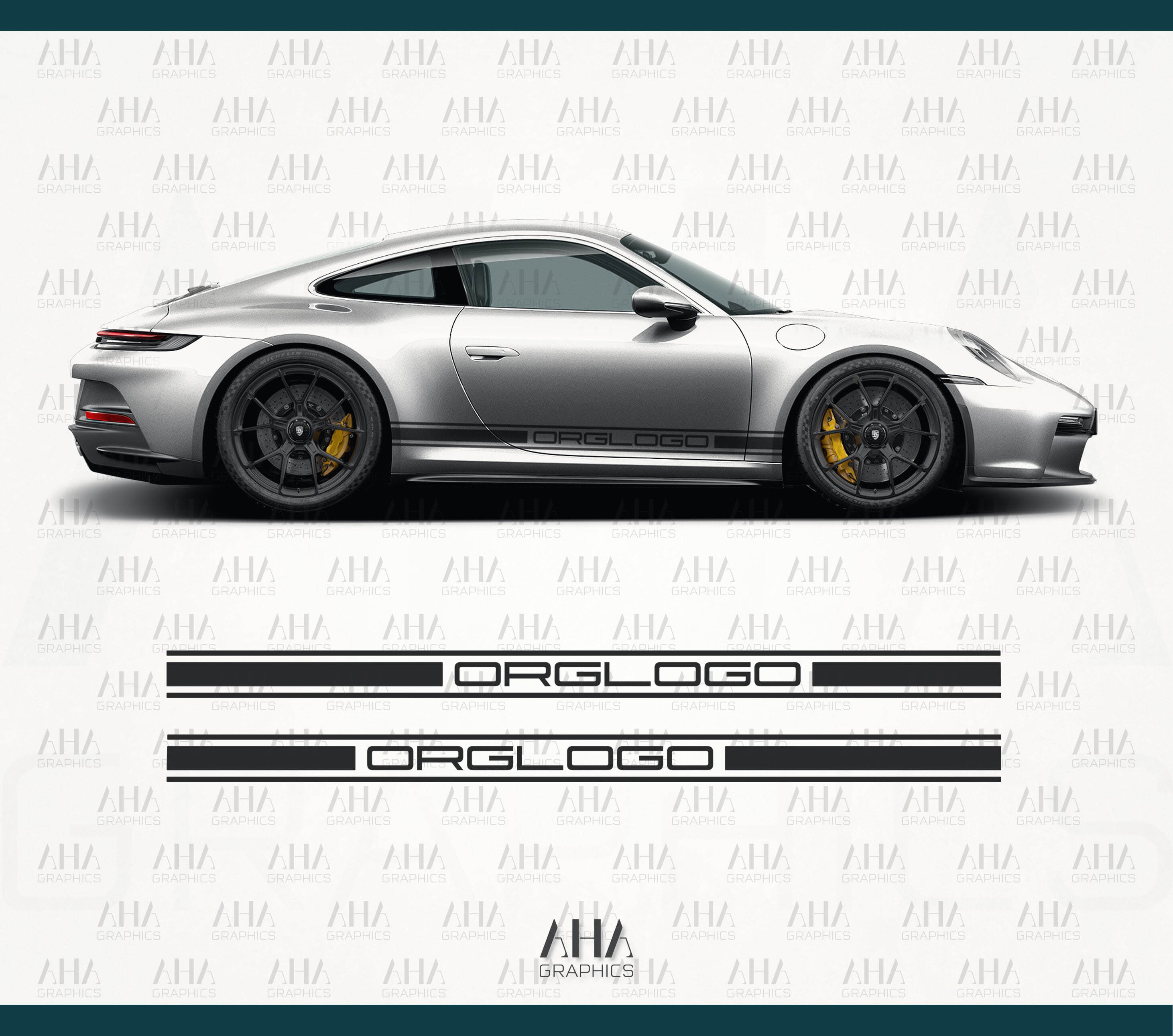992 911 Side Stripes Decals