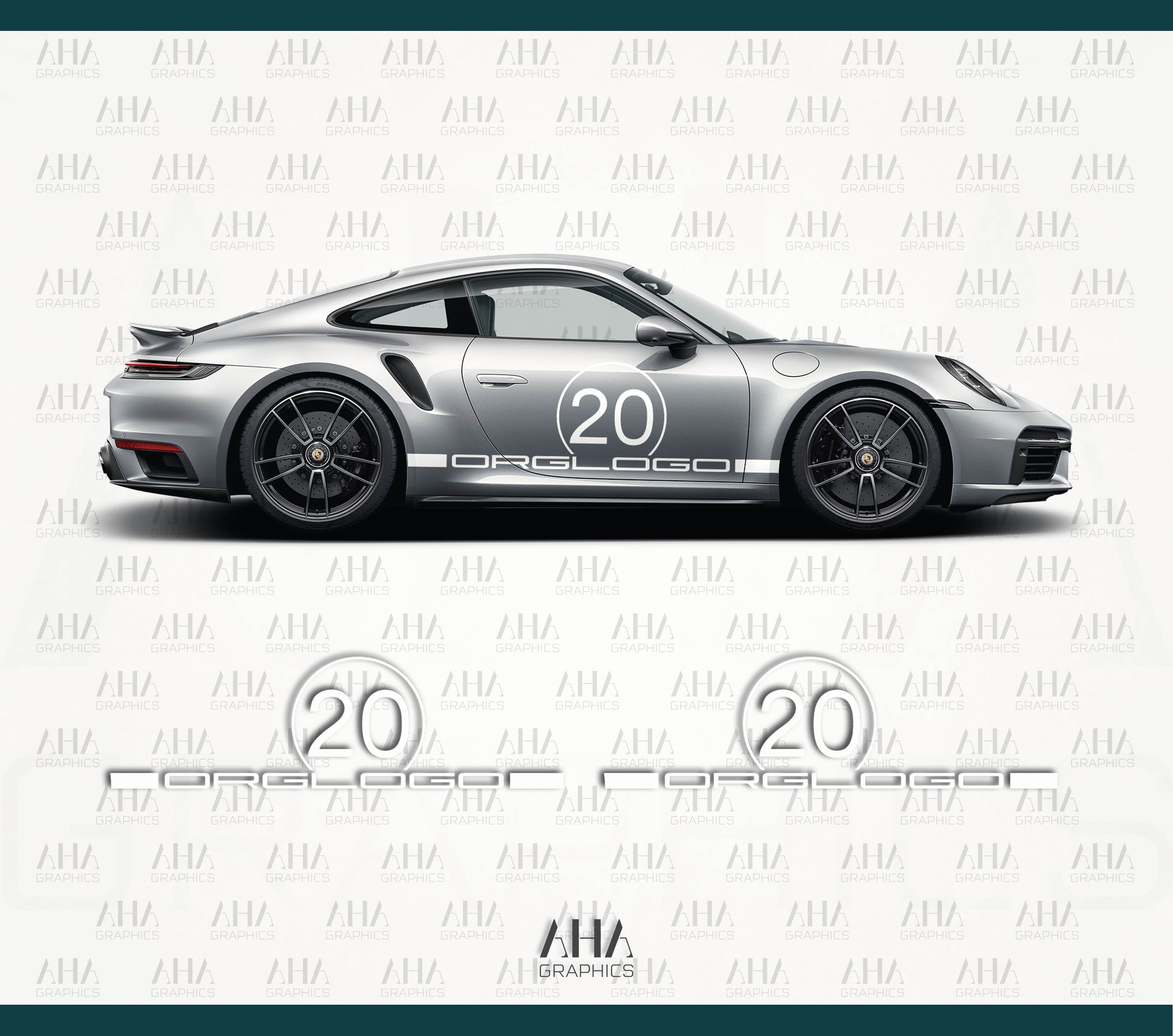 911 992 20th Anniversary Side Decals