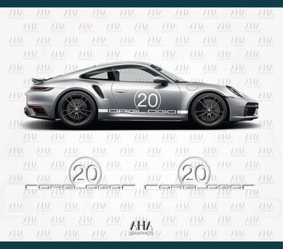 911 992 20th Anniversary Side Decals