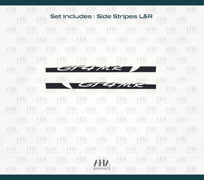 718 Cayman GT4MR Side Stripes Decals