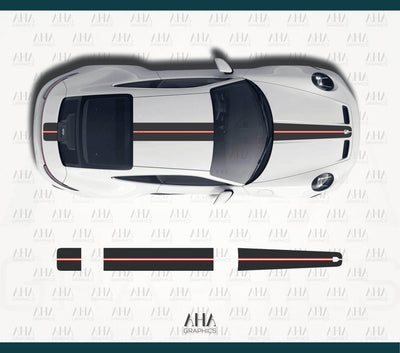 992 GT3 Touring Center Stripes Decals