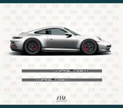 992 911 Side Stripes Decals