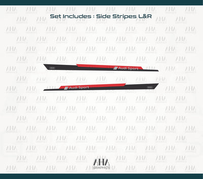 Audi TT RS Audi TT Side Stripes Decals