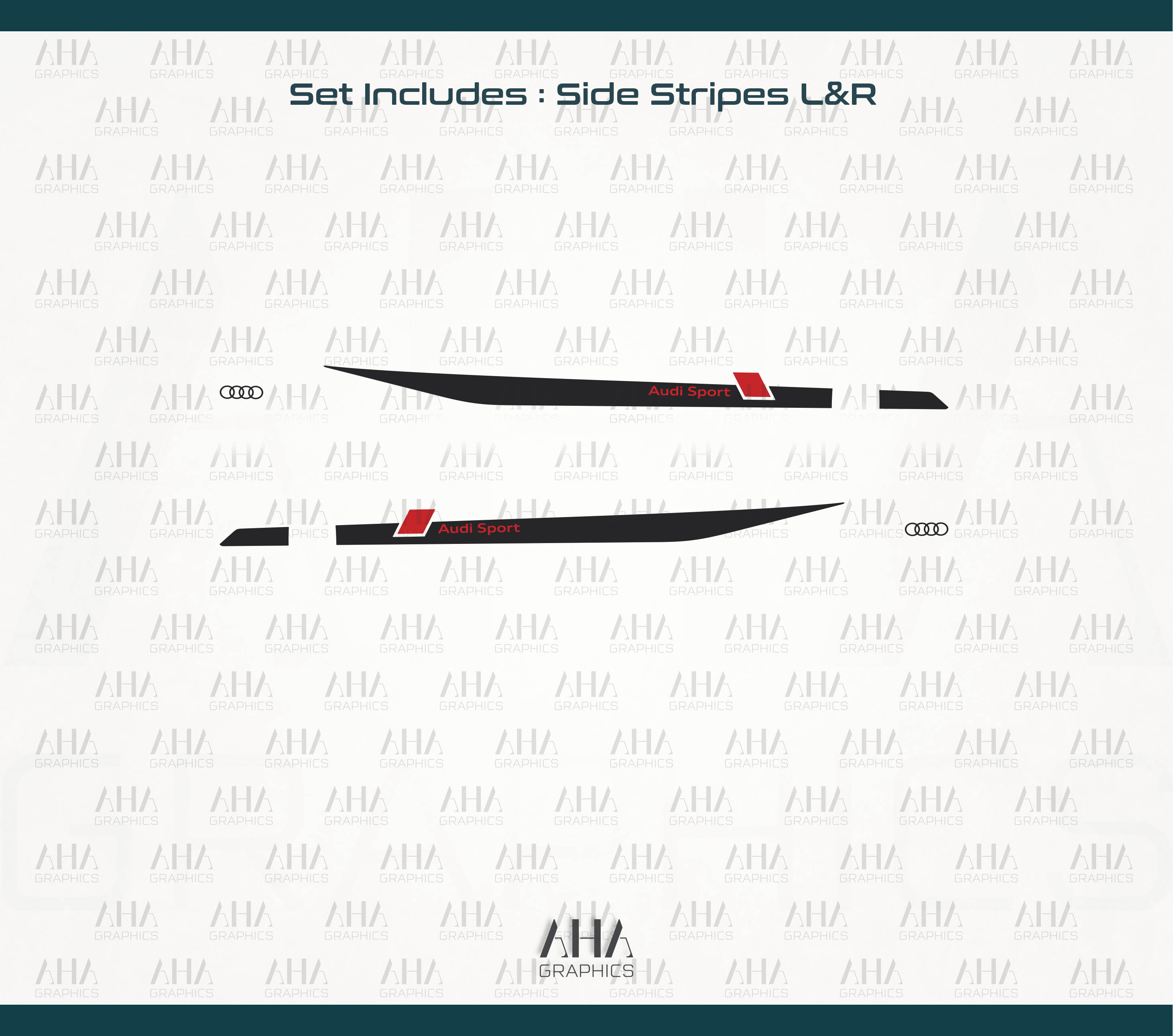 Audi A3 Audi RS3 Side Stripes Decals