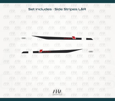 Audi A3 Audi RS3 Side Stripes Decals