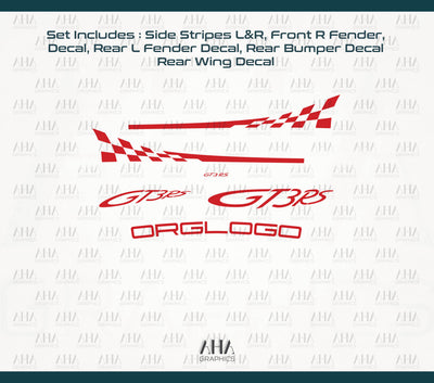 Porsche 997 GT3RS  Side Stripes Decals