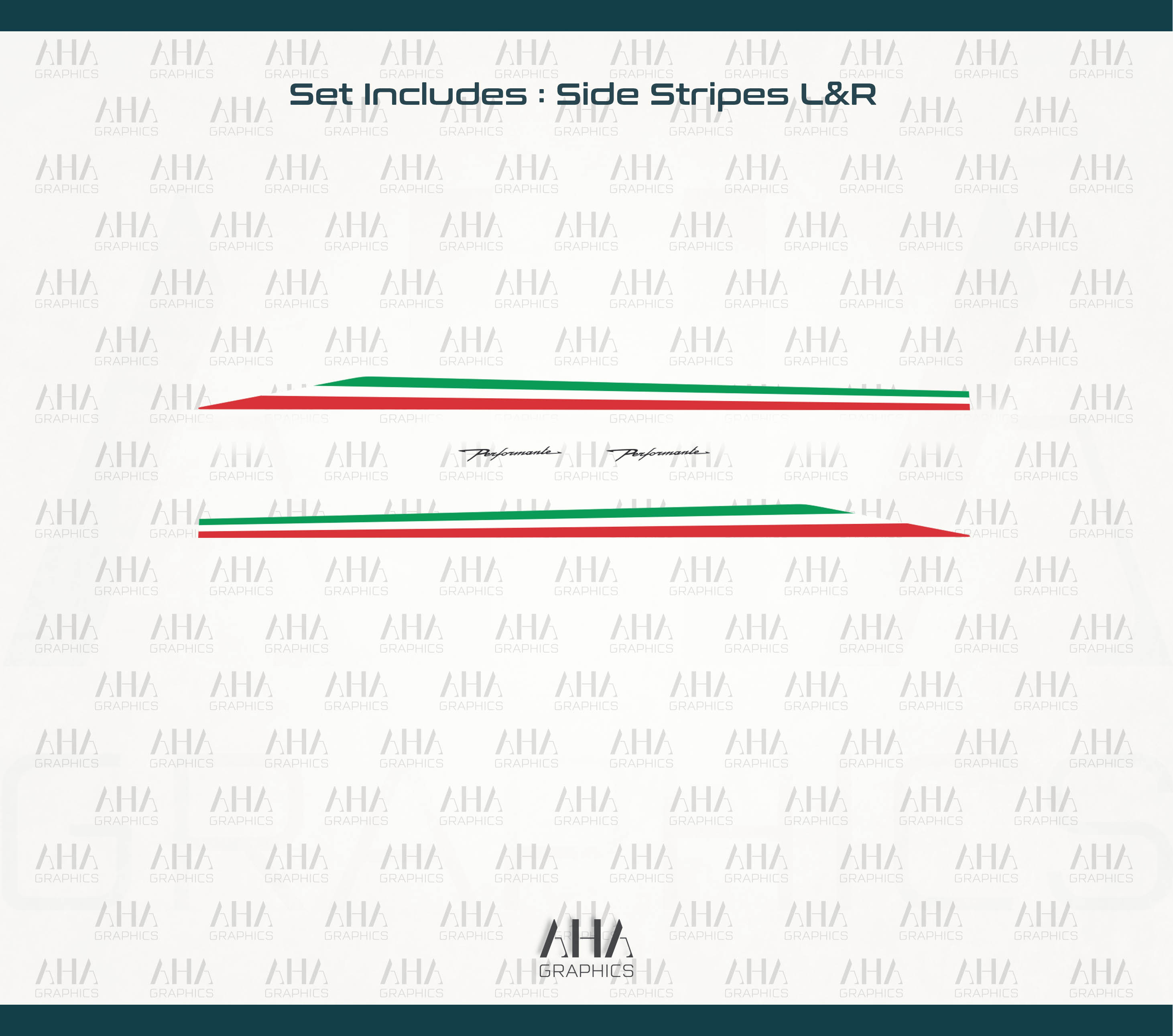 Lamborghini Urus Performante Side Stripes Decals