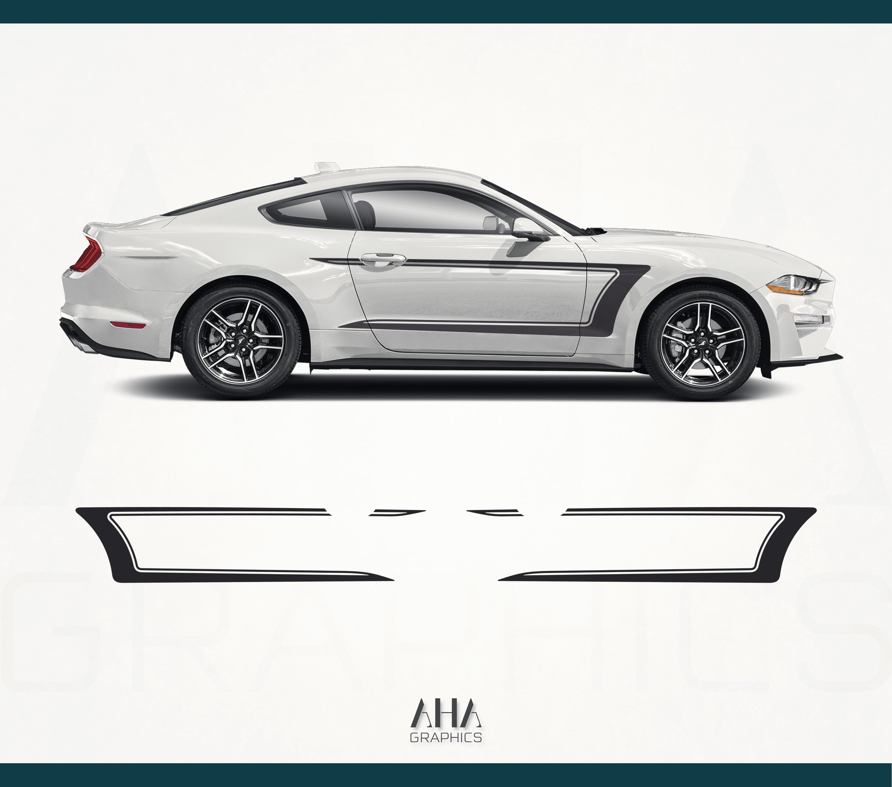 Ford Mustang Side Stripes Decals