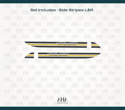 992 911 Carrera GT3 Touring Turbo S Limited Side Stripes Decals