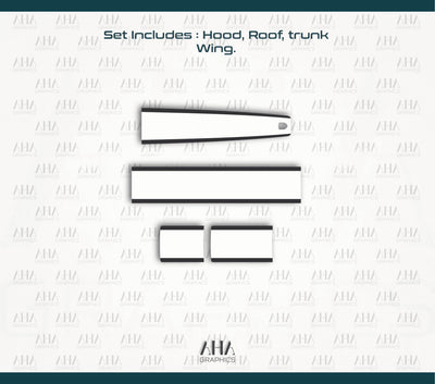 992 GT3 GT3 Touring Center Stripes Decals