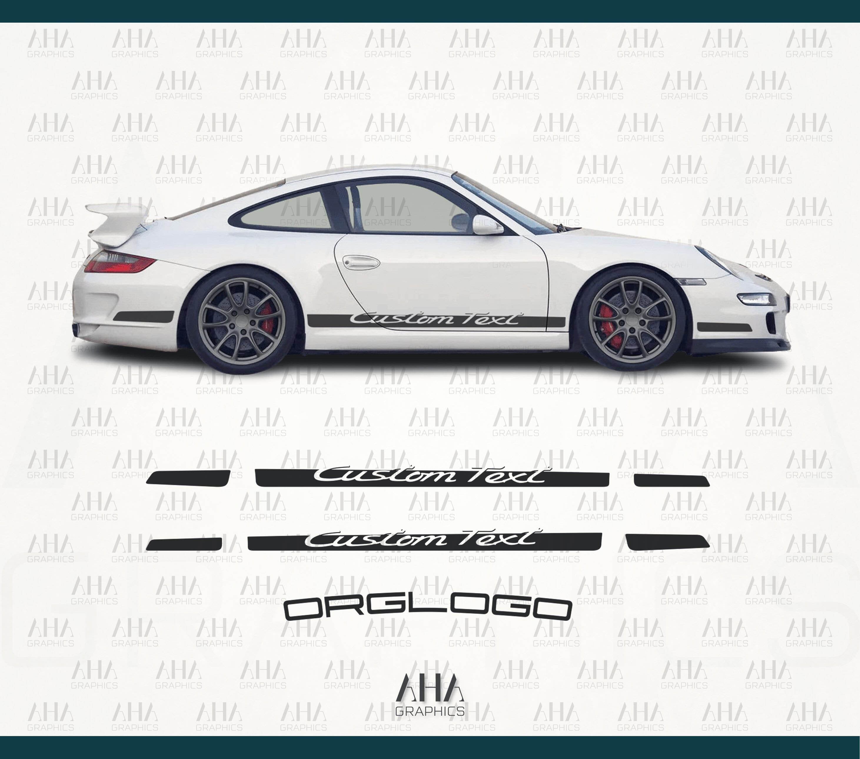 Porsche 997 GT3RS Side Stripes Decals
