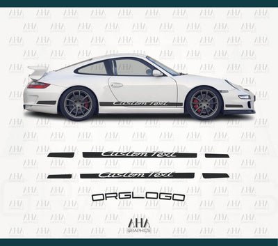 Porsche 997 GT3RS Side Stripes Decals