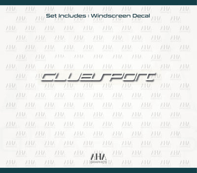 Volkswagen Golf 8 Clubsport Windscreen Decal