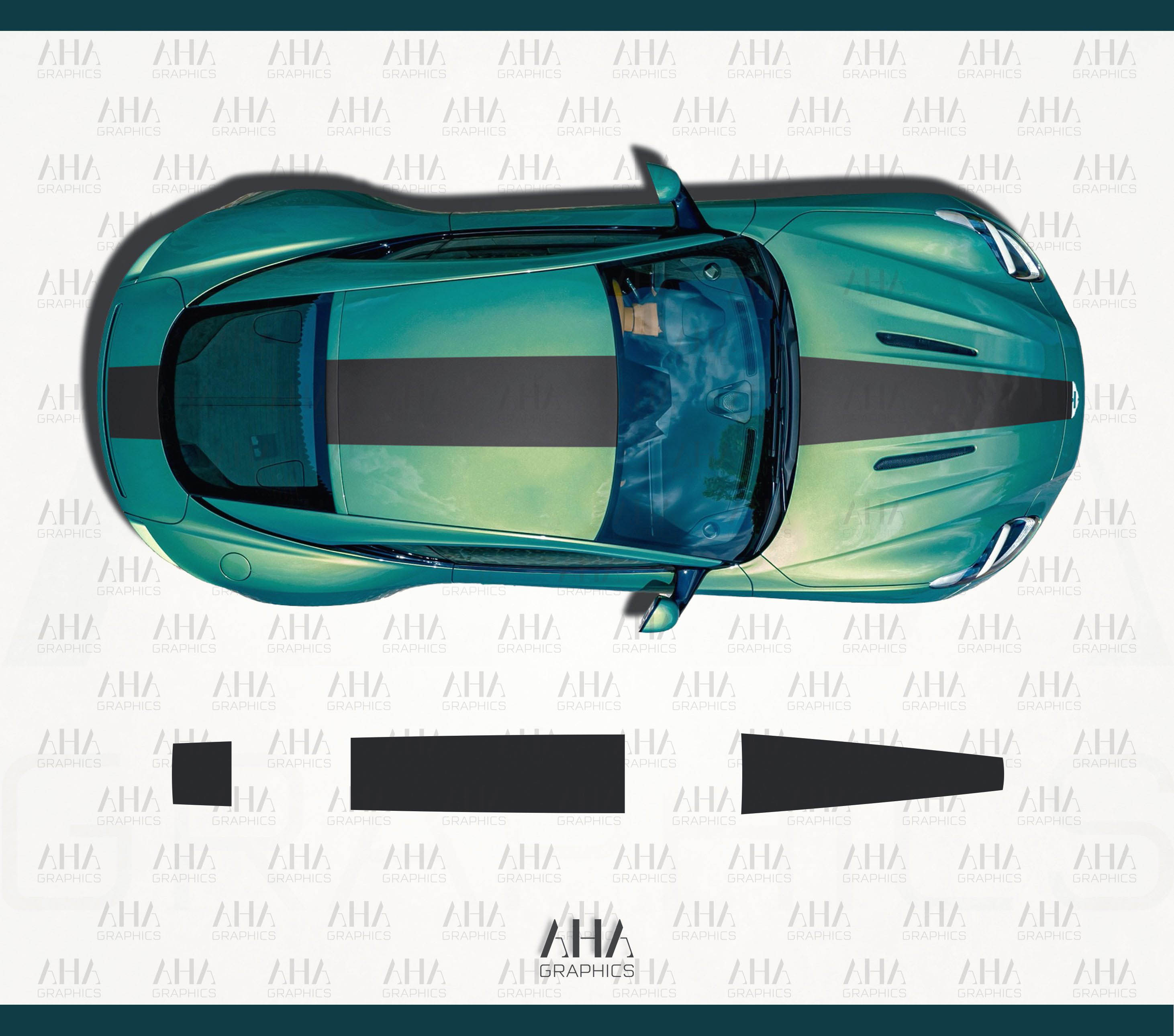 Aston Martin DB12 Center Stripes Decals