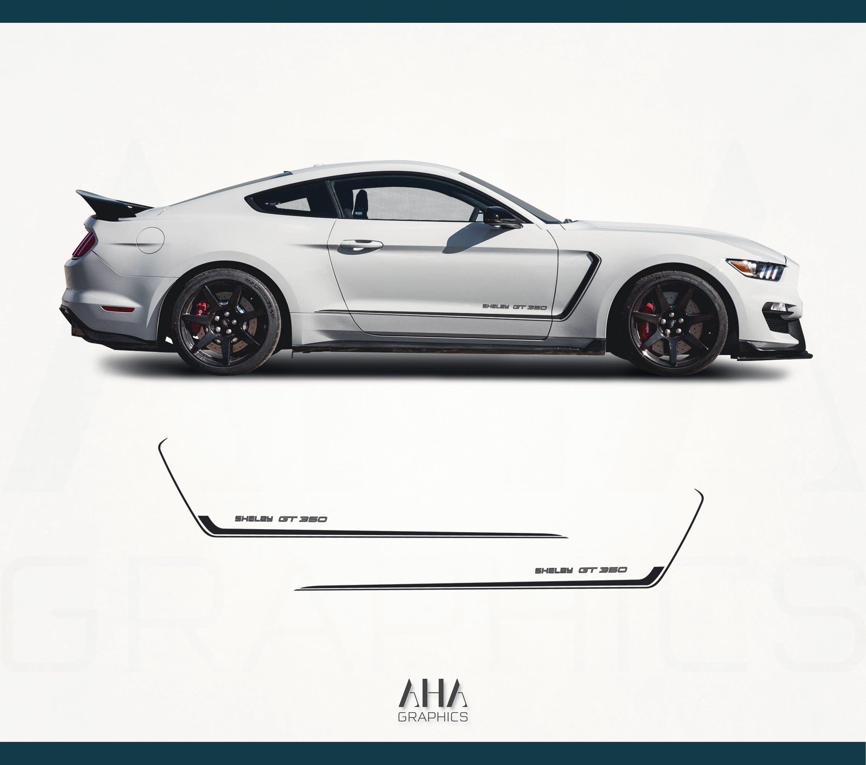 Ford Mustang Shelby GT 350 Side Stripes Decals