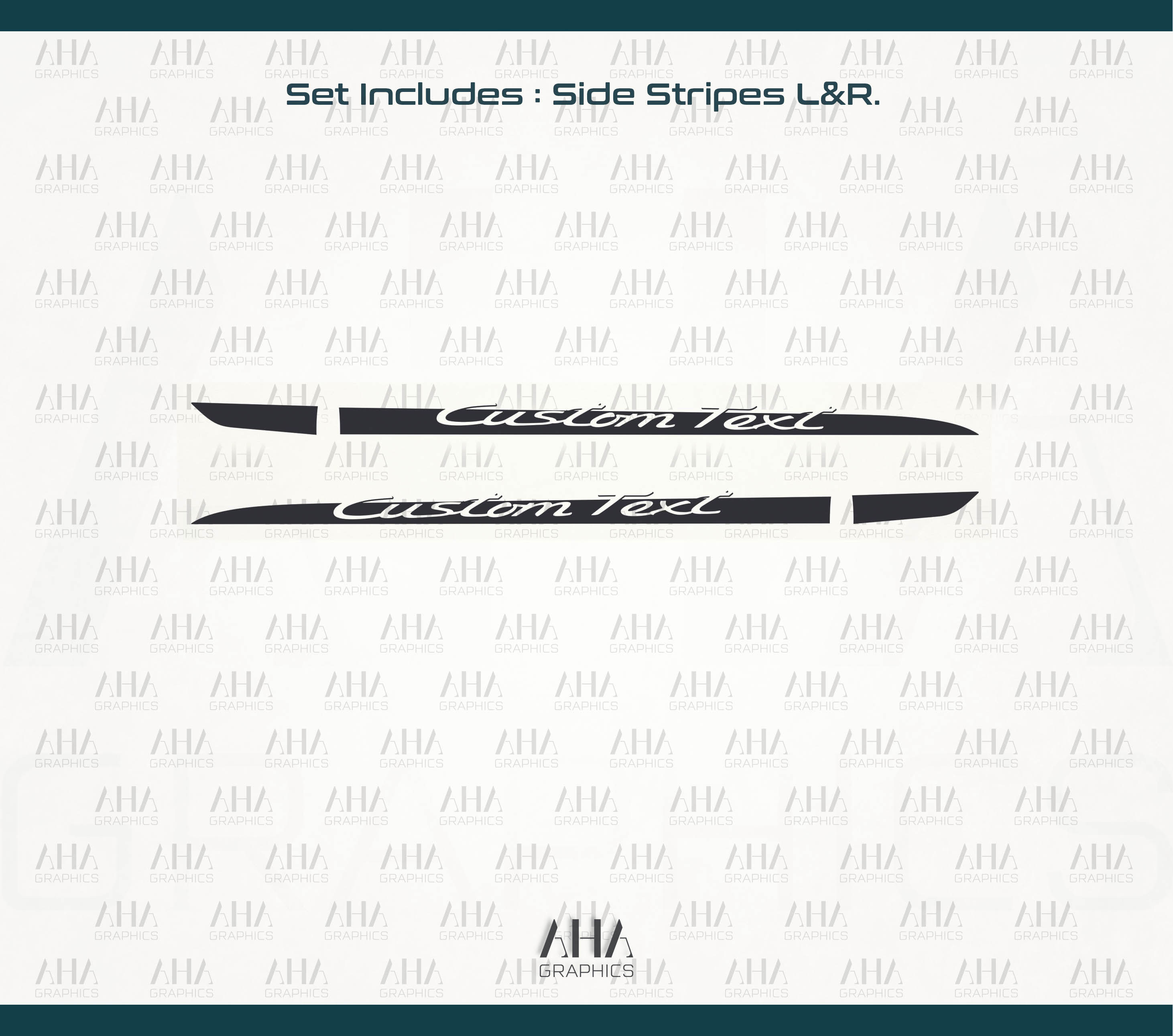 Porsche Panamera Custom Side Stripes Decals