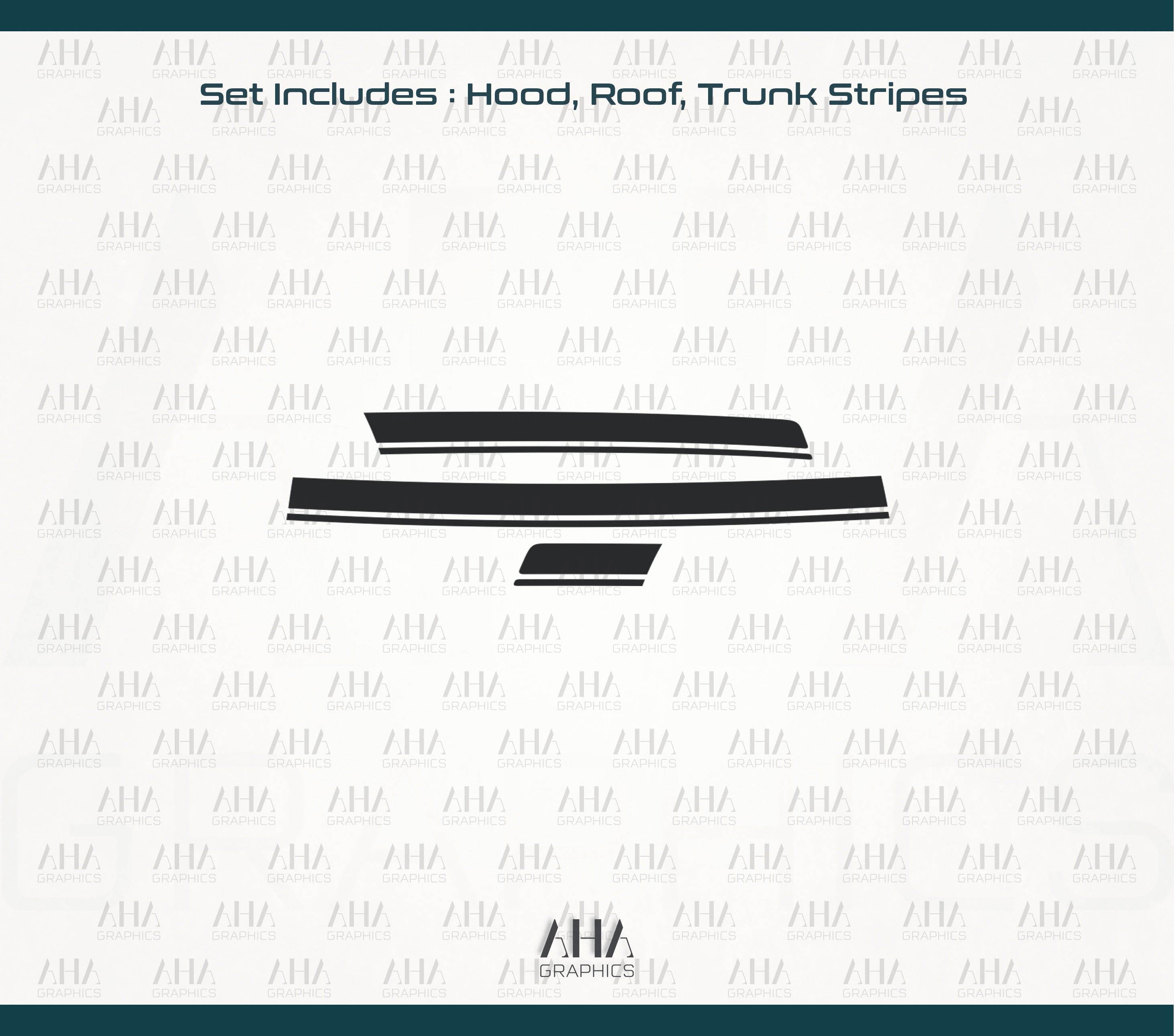 Mercedes Benz E Class Coupe c207 Center Stripes Decals