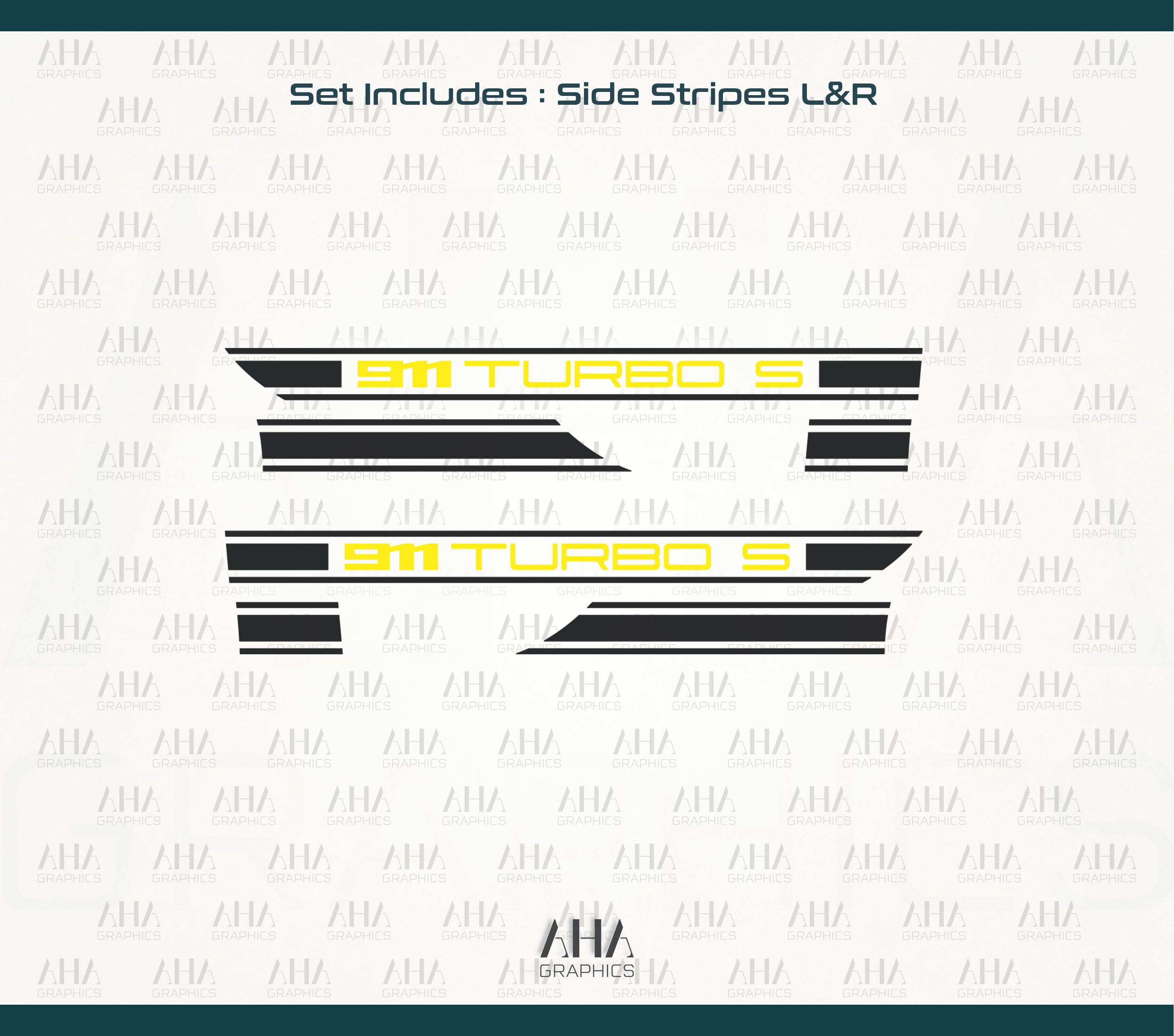 992 911 Turbo S Side Stripes Decals