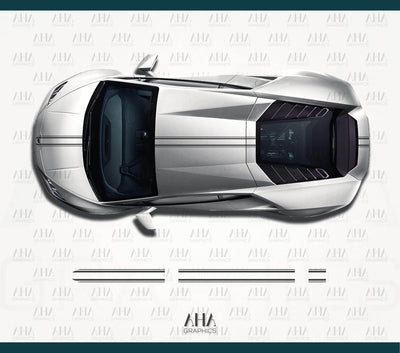 Lamborghini Huracan Center Stripes Decals