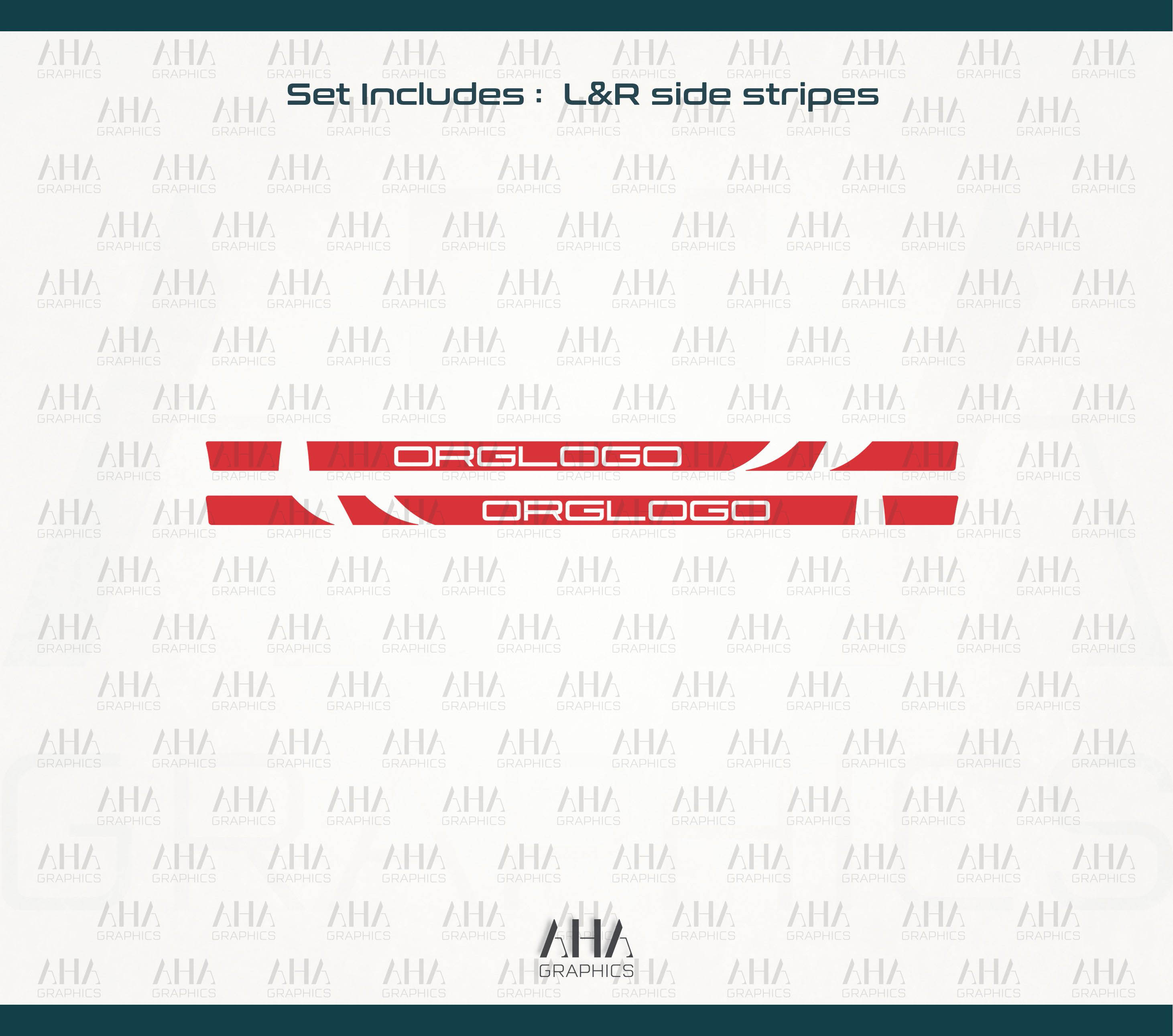 718 Cayman GT4RS Side Stripes Decals