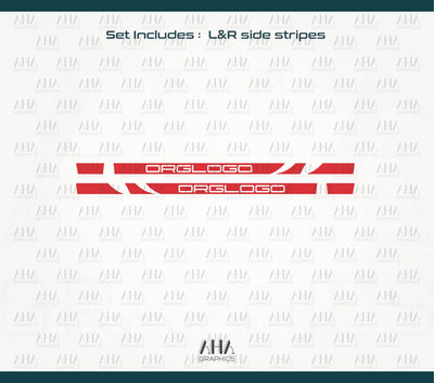 718 Cayman GT4RS Side Stripes Decals
