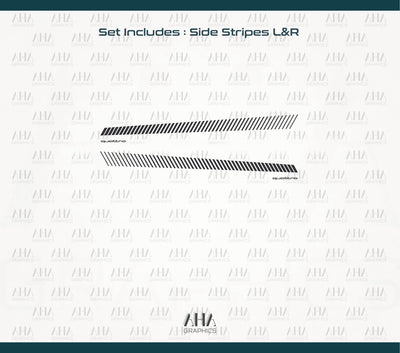 Audi A3 Hatchback Side Stripes Decals