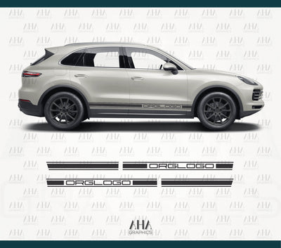 Side Stripes Decals for 9YA Cayenne GTS Turbo Gt