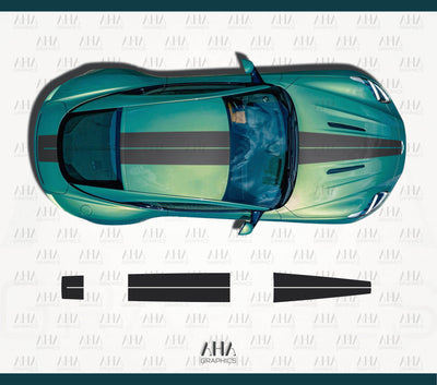 Aston Martin DB12 Center Stripes Decals