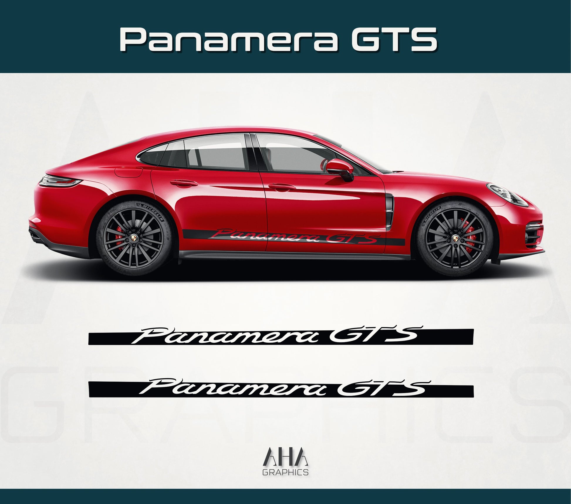 Porsche Panamera GTS Side Stripes Decals – AHA Graphics