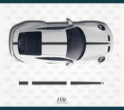 992 GT3 Touring Center Stripes Decals