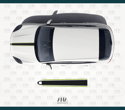 95B Macan Hood Stripe Decal