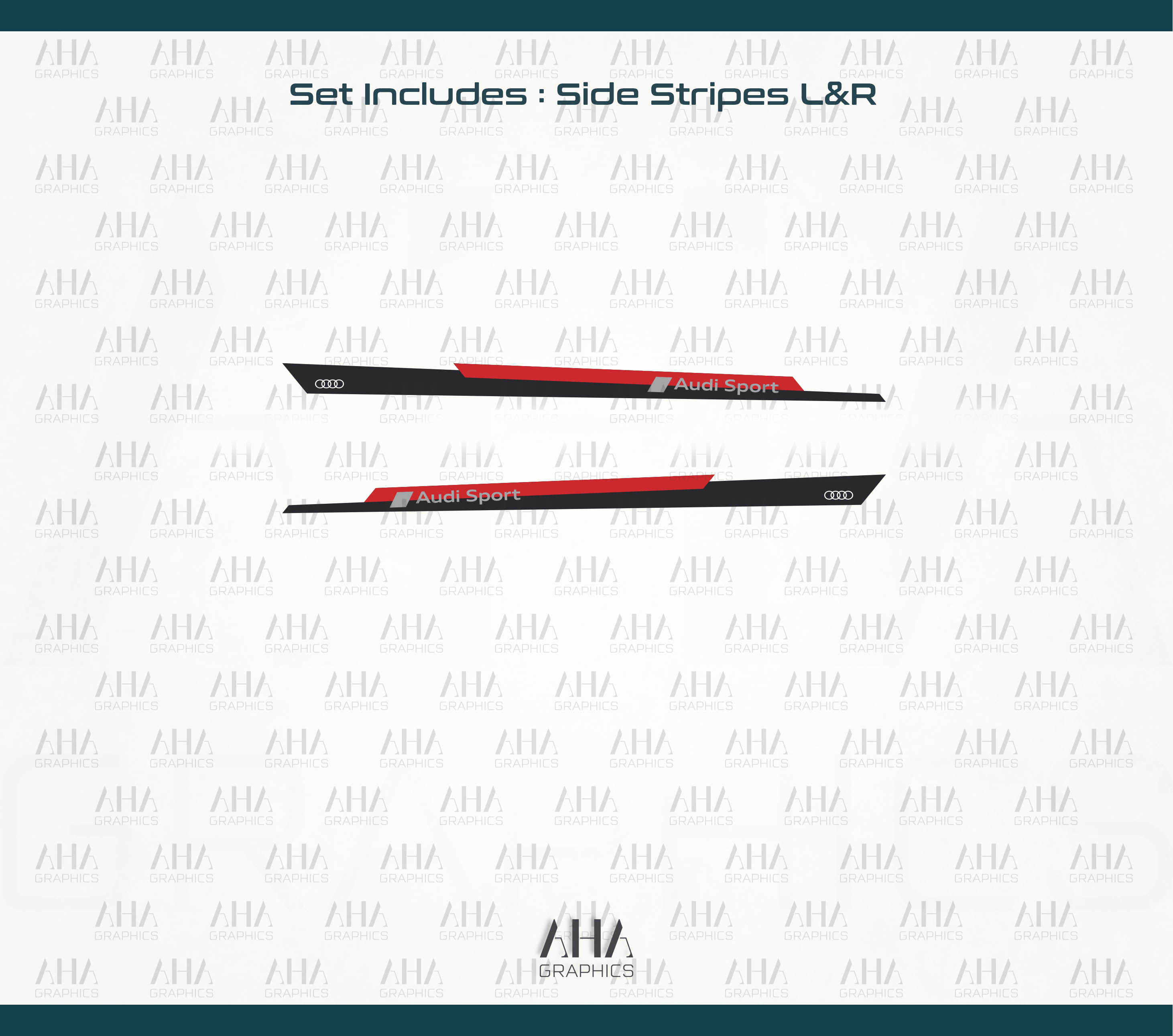 Audi A3 RS3 Side Stripes Decals