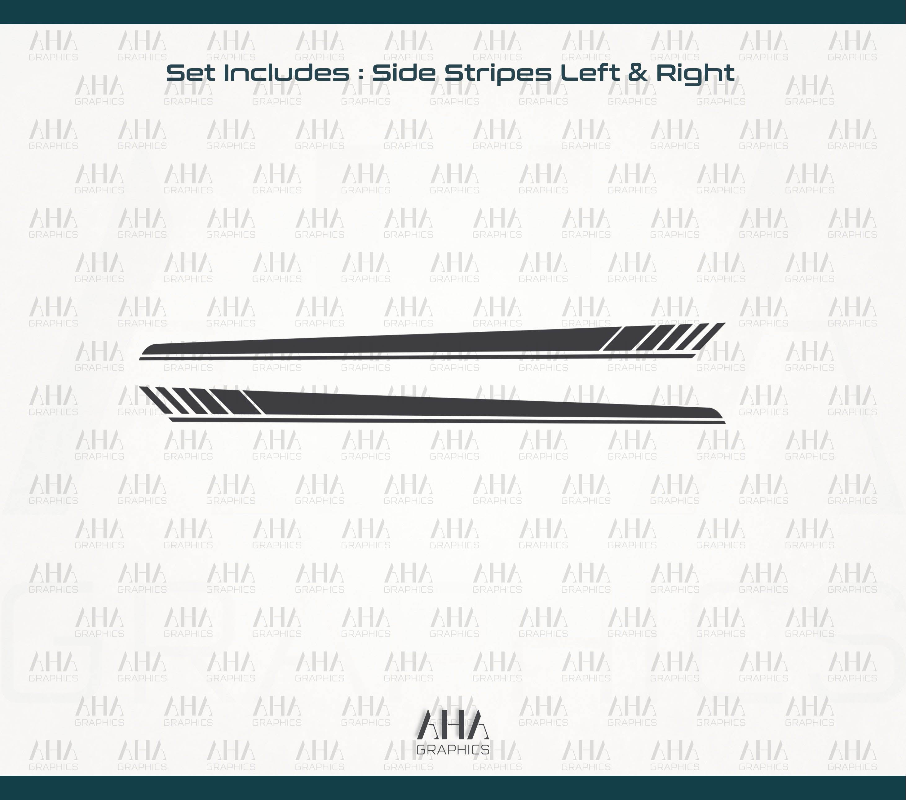 Mercedes Benz E Class Coupe c207 Side Stripes Decals