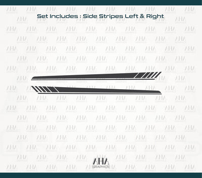Mercedes Benz E Class Coupe c207 Side Stripes Decals
