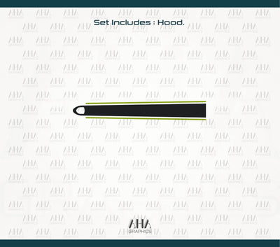 95B Macan Hood Stripe Decal