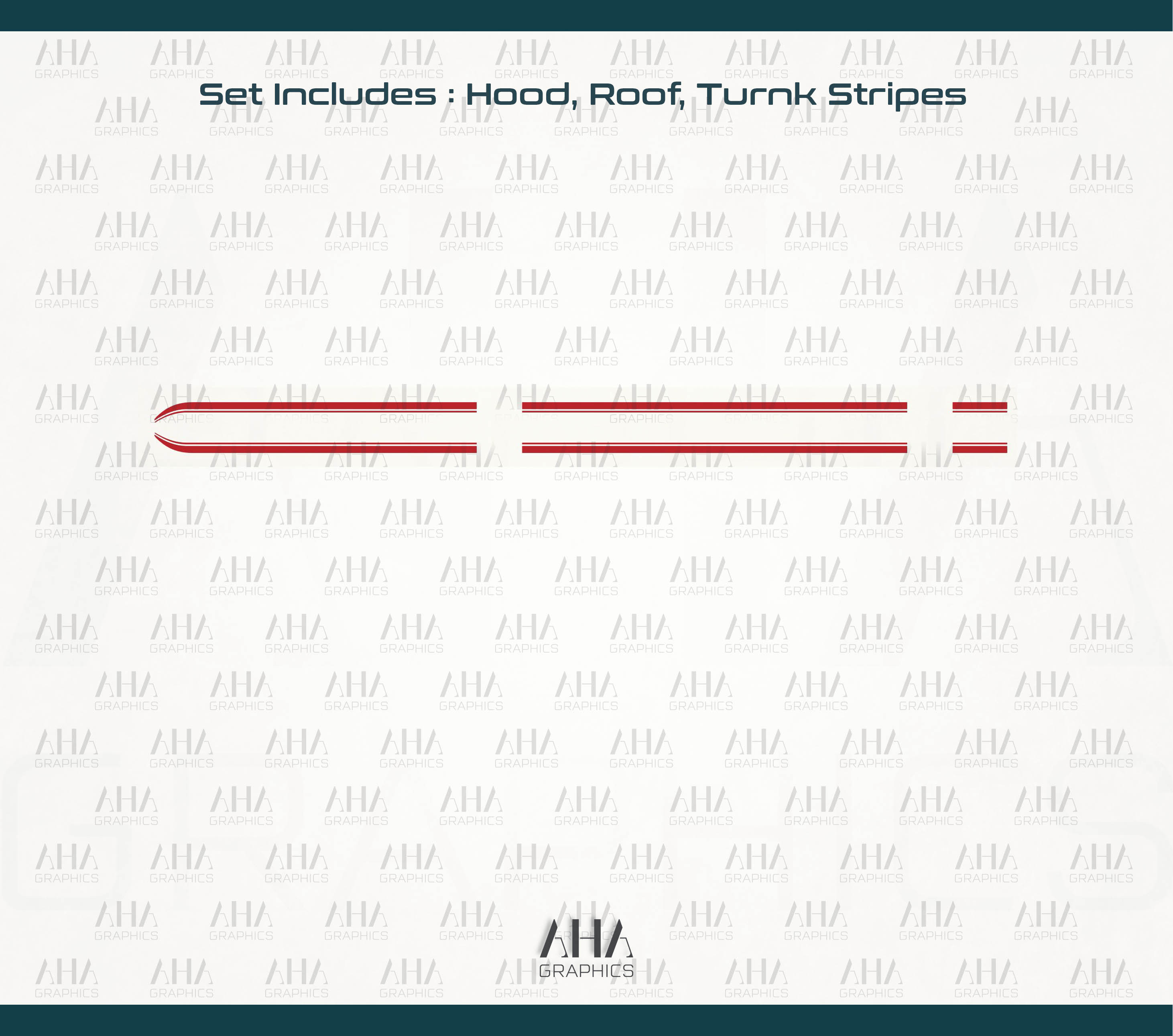 Lamborghini Huracan Center Stripes Decals