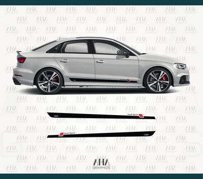 Audi A3 RS3 Side Stripes Decals