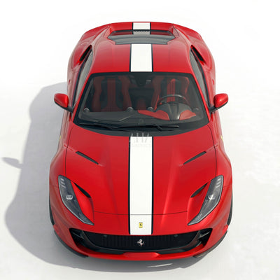 Ferrari 812 Superfast Center Stripes Decals