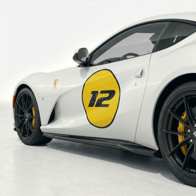 Ferrari 812 Superfast 812 GTS Side Circle with number Decals