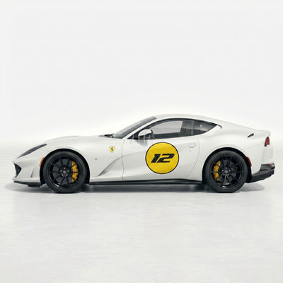 Ferrari 812 Superfast 812 GTS Side Circle with number Decals