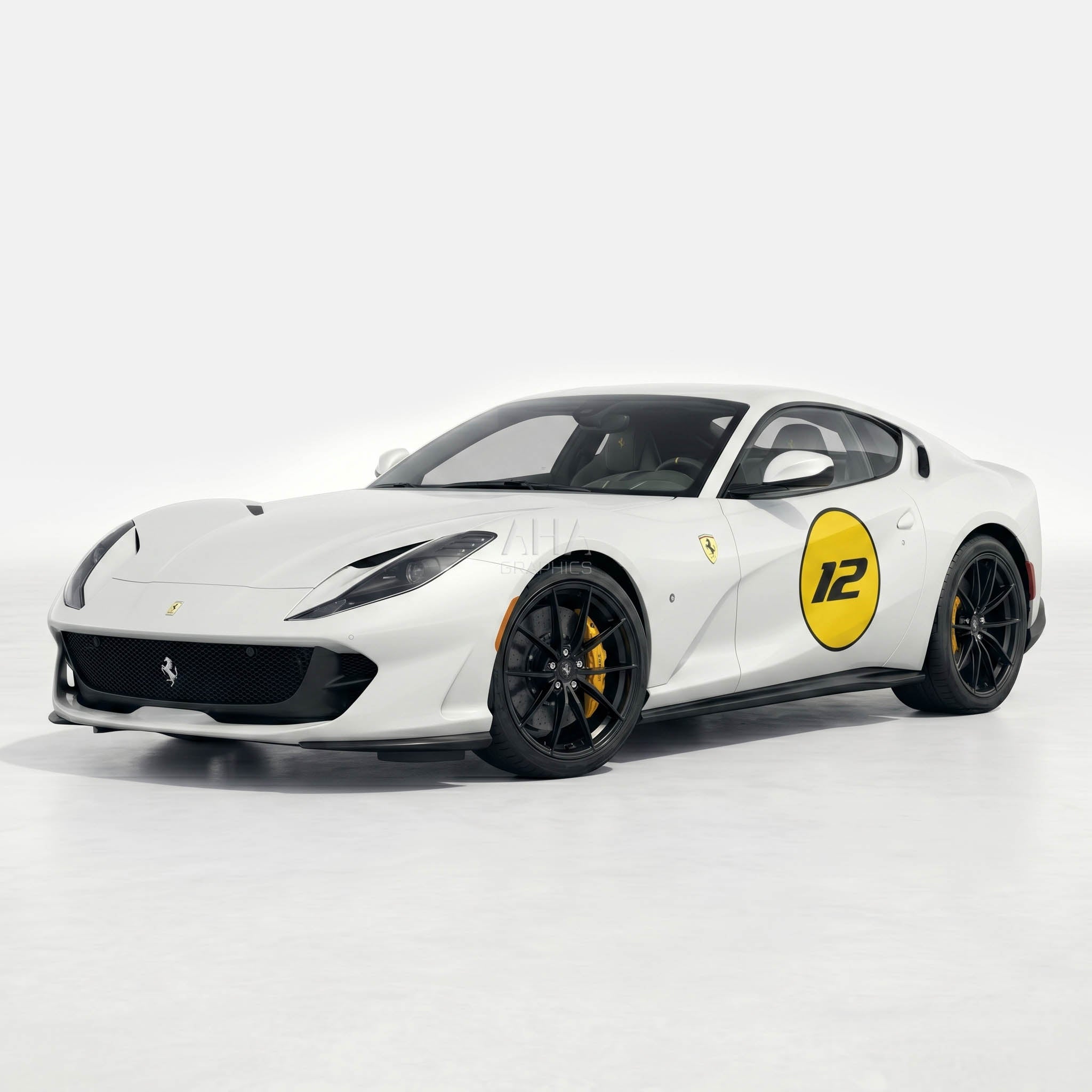 Ferrari 812 Superfast 812 GTS Side Circle with number Decals