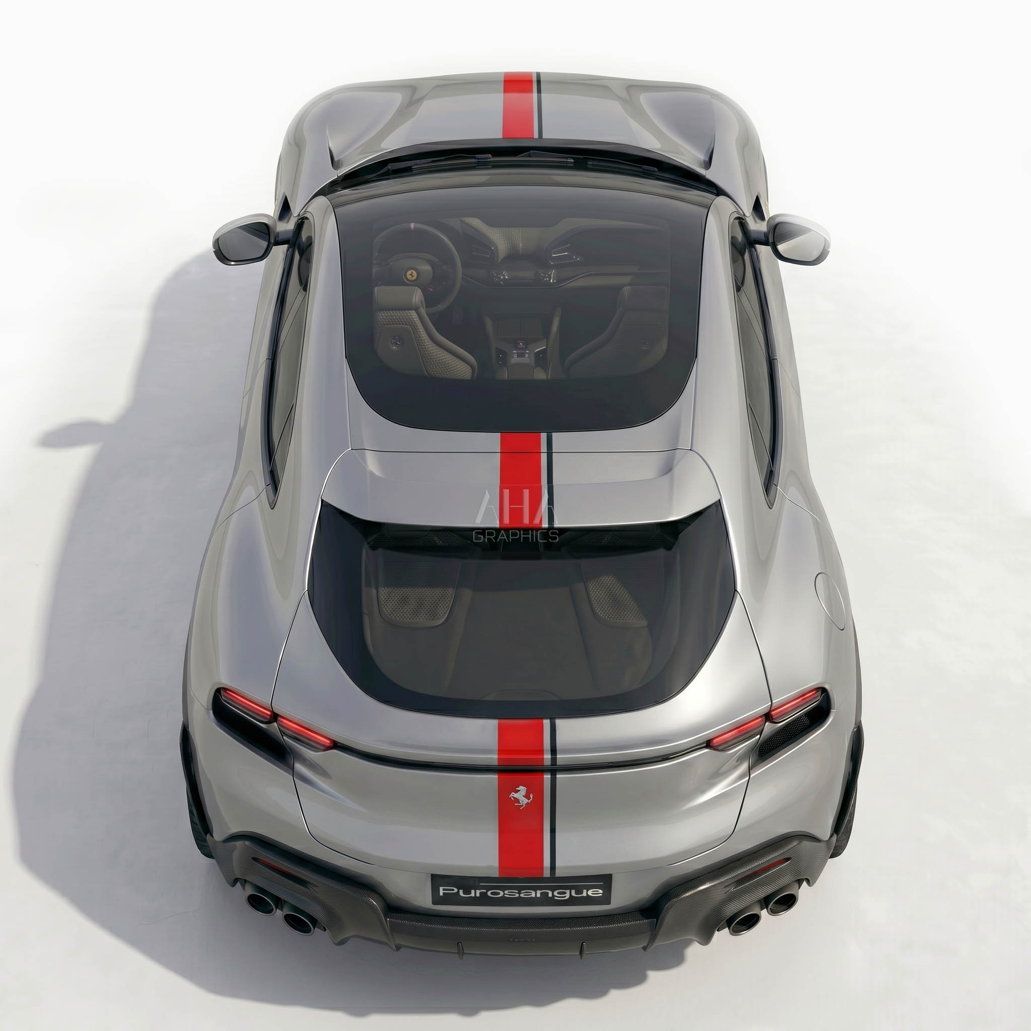 Ferrari Purosangue Center Stripes Decals