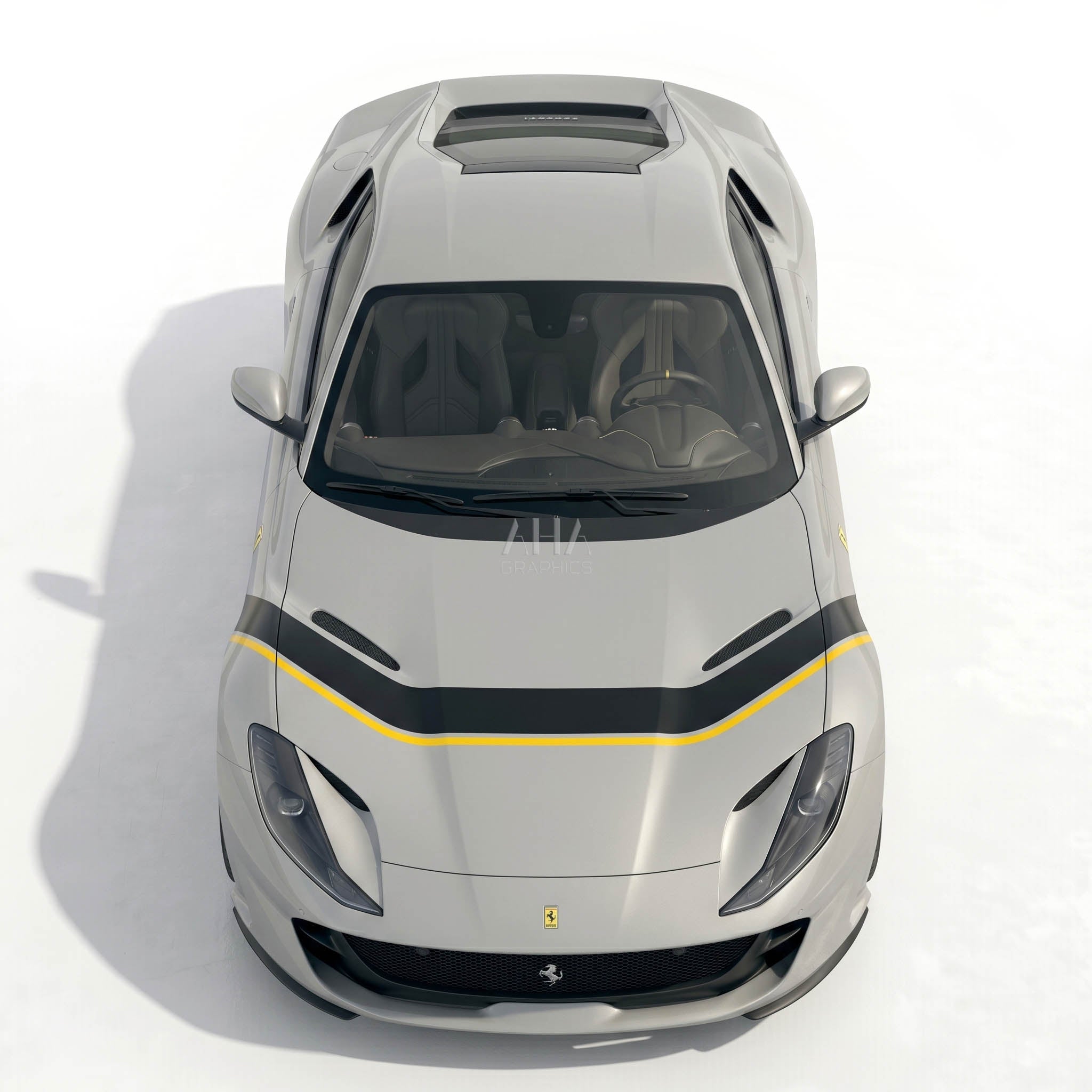 Ferrari 812 Superfast 812 GTS Hood Side Fenders Decals