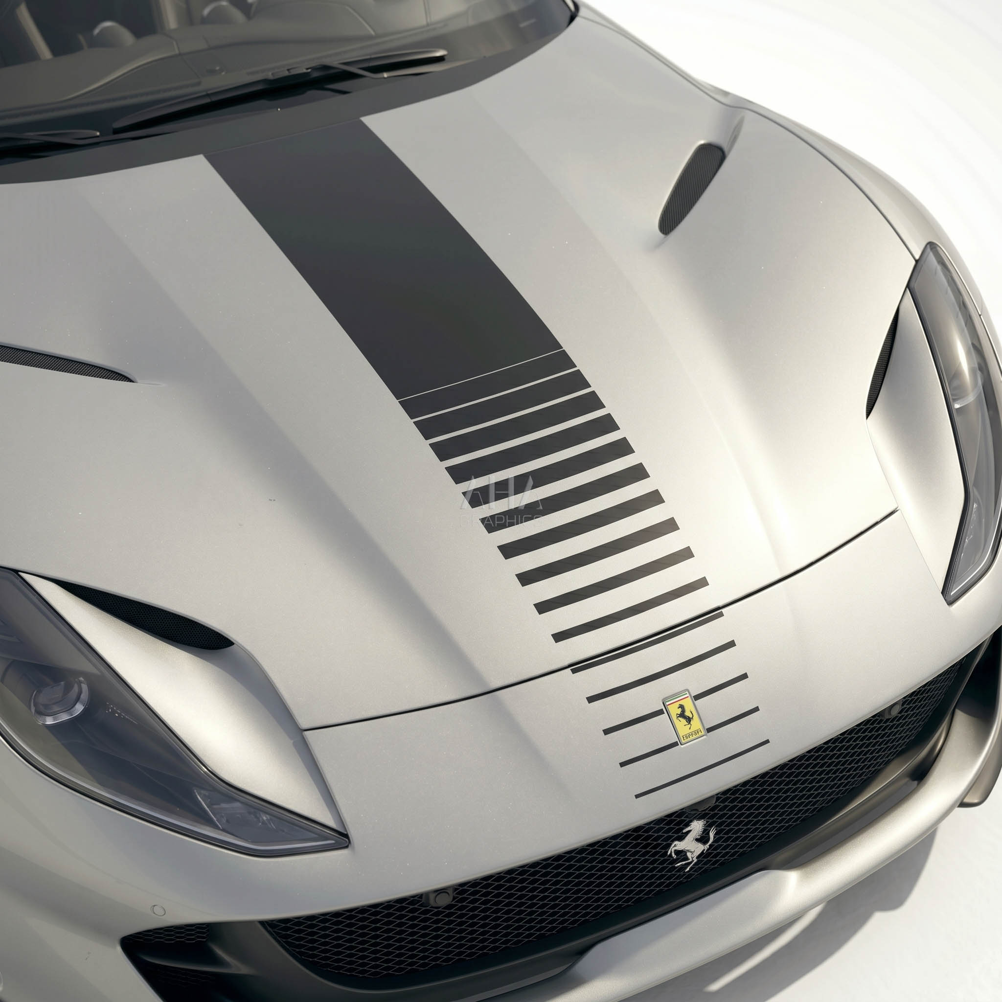 Ferrari 812 GTS Center Stripes Decals